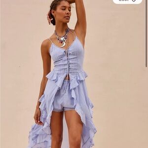 NWT Free people so breathless blue heron set, size M